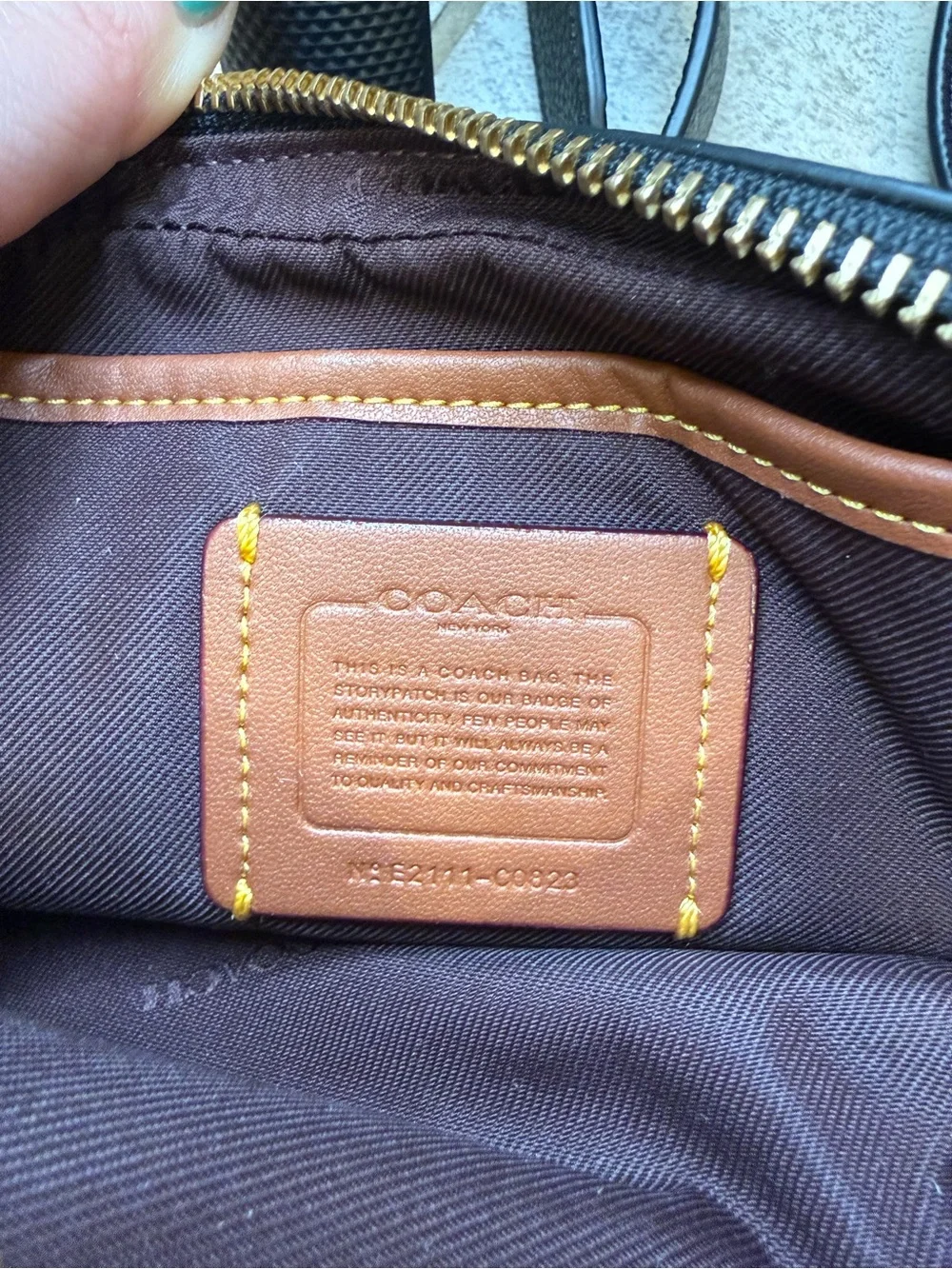 Coach Black Pebbled Leather Crossbody with Gold-Tone Turnlock